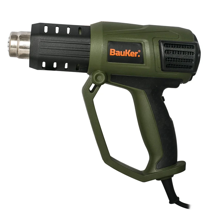 Pistola de Calor 1500W 50-600C° 250-500 lt/min Bauker