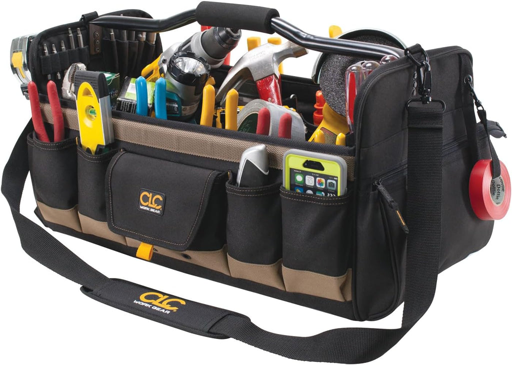 Custom LeatherCraft 1579 de 20 pulgadas caja de herramientas de tope abierto y lado suave