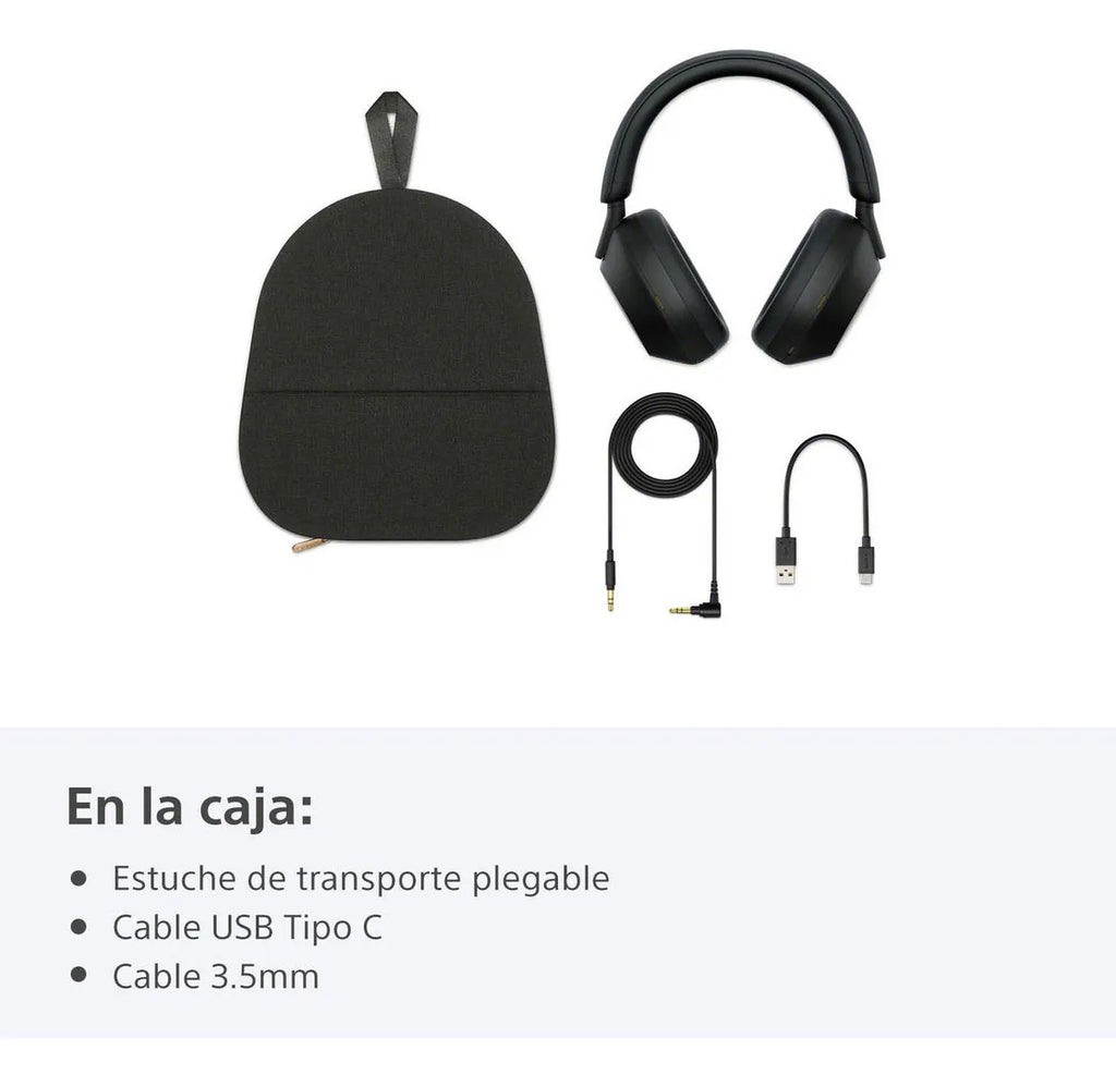 Audífonos Sony Bluetooth Noise Cancelling | Wh-1000xm5 Color Negro
