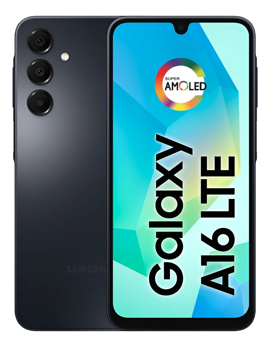 Teléfono celular Samsung Galaxy A16, 256 GB + 8 GB de RAM, cámara de hasta 50 MP, pantalla 6.7, NFC, Ip54, batería negra de 5000 mAh