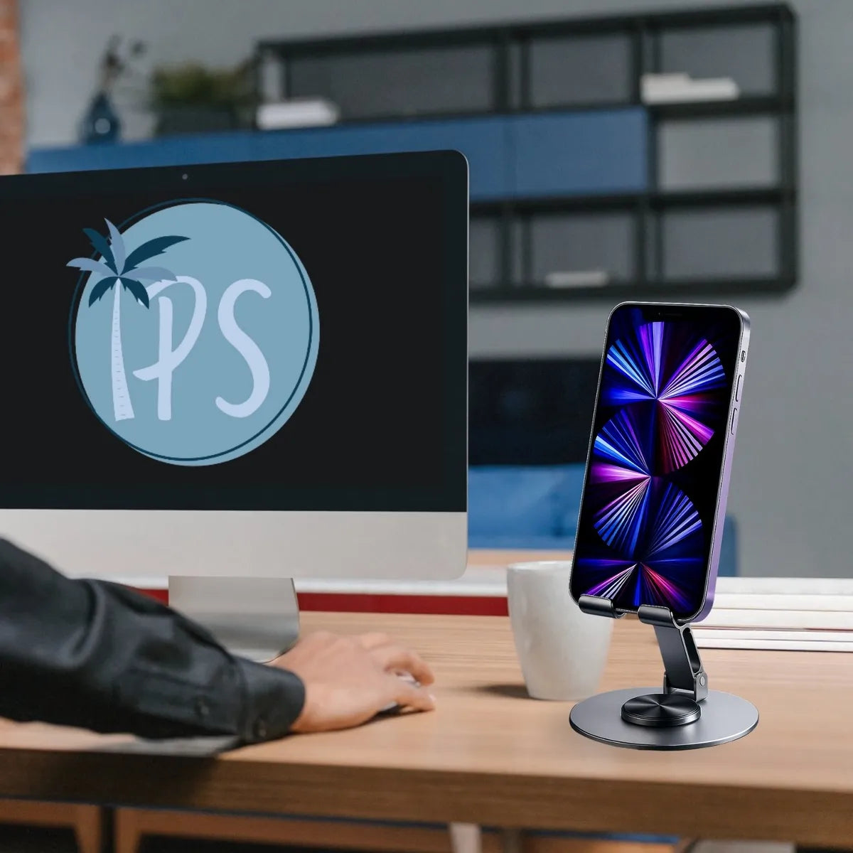 Soporte De Escritorio Para Celular Base Tablets Metalico