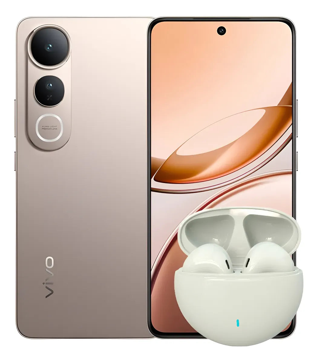Celular Vivo V50 Lite Dorado 4g 8gb 256gb Ram + Audífonos