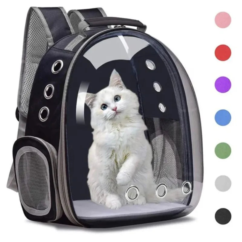 Maleta Para Mascotas Perro O Gato Morral Mochila Negra