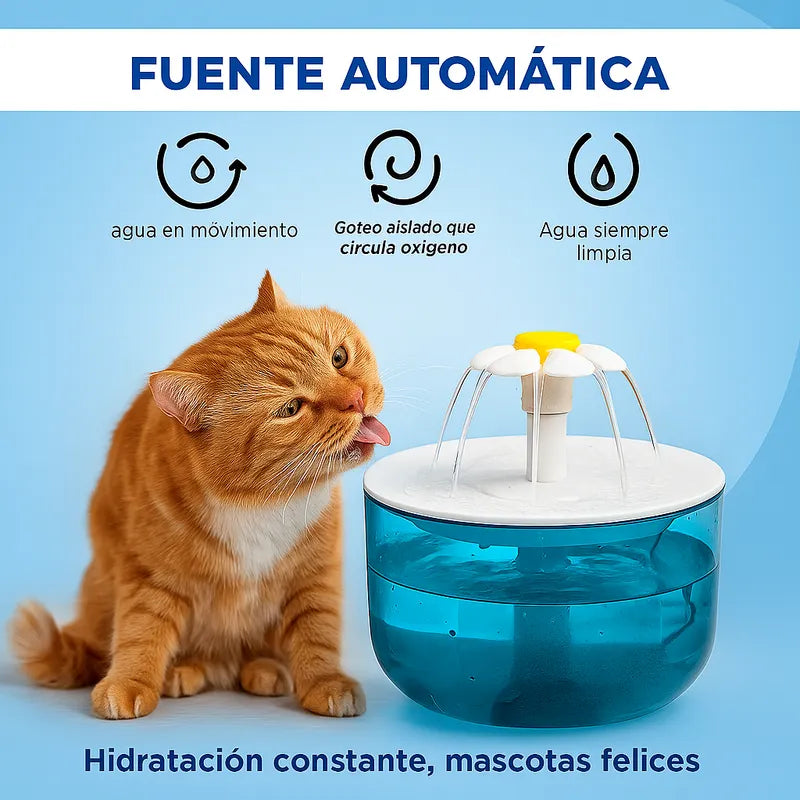 Fuente Bebedero Para Mascotas Agua Fresca Para Perro Y Gato