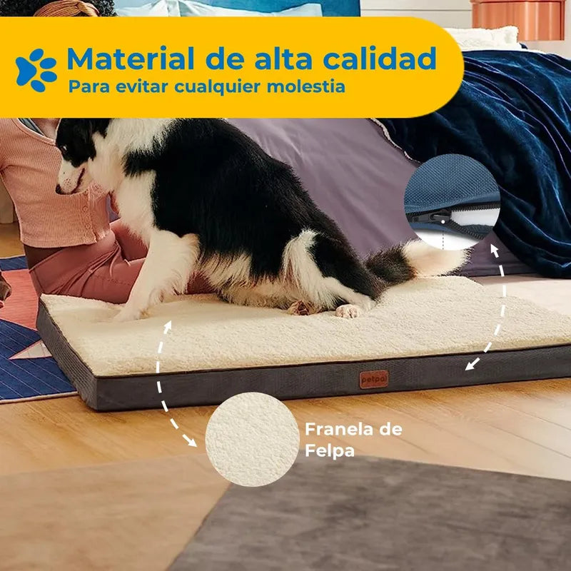 Cama Mascota Perro Reversible Lavable Mediana - Gris - M-
