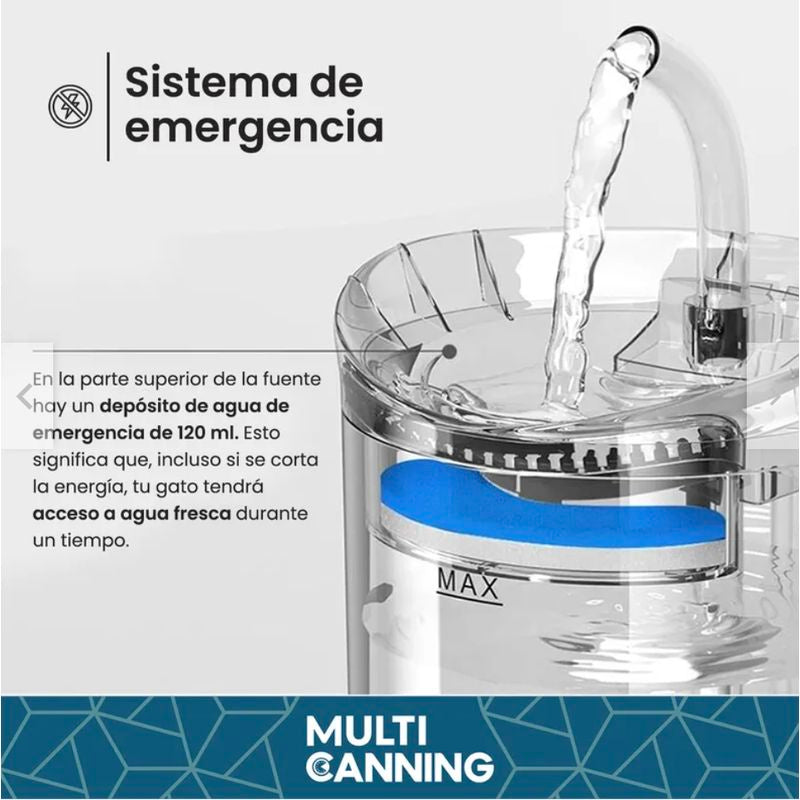 Bebedero para Gato con Sensor Automático