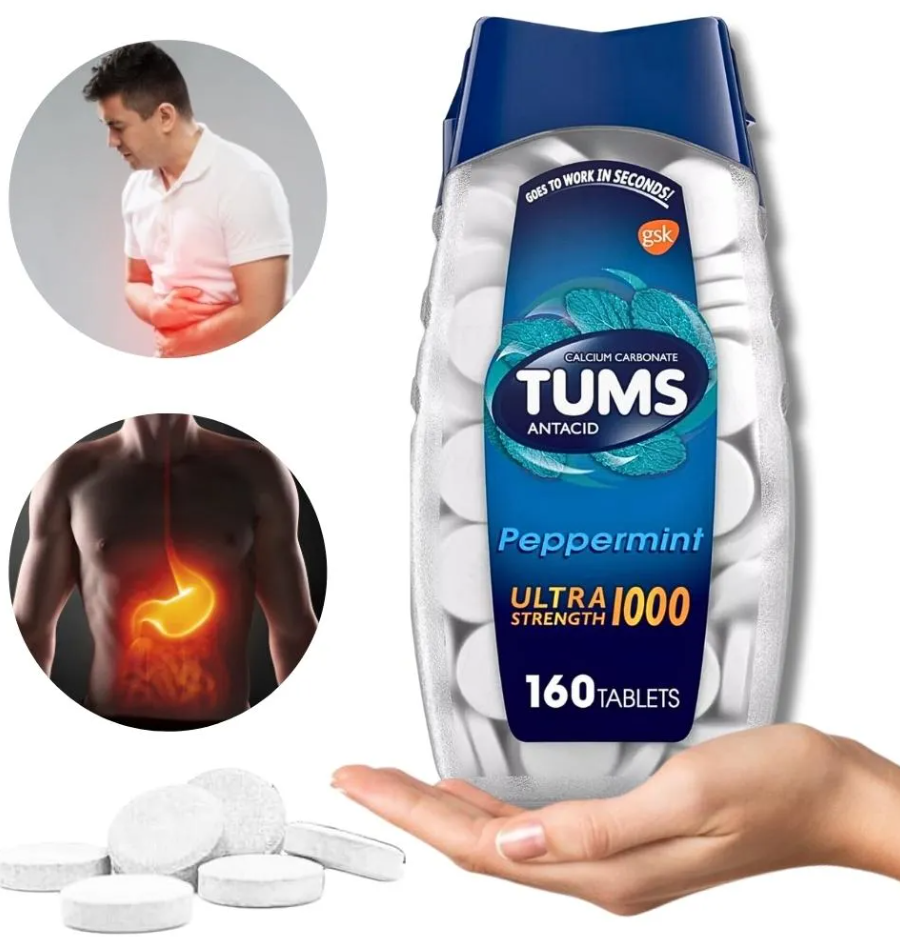 Tums Antiacido Ultra 160 Tabletas Sabor Menta