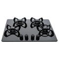 Estufa Empotrable de Cristal 4 puestos 60 X 51 cm Gas Natural Negro 96093601EA4XG