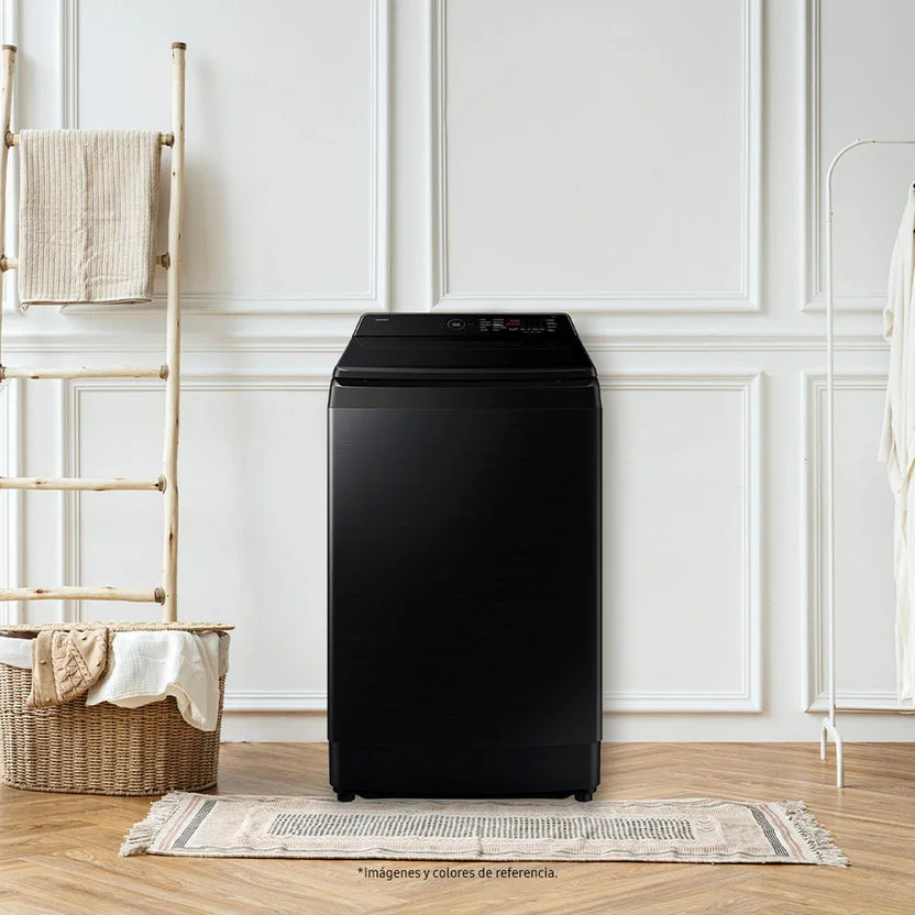 Lavadora Carga Superior Bespoke 15 Kg Ai Wash Wa80f15s5bco Negro