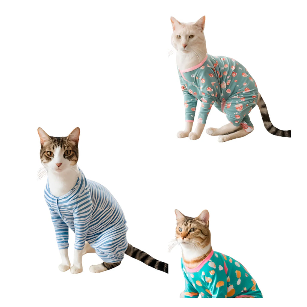 PIJAMA PARA GATOS TALLA M