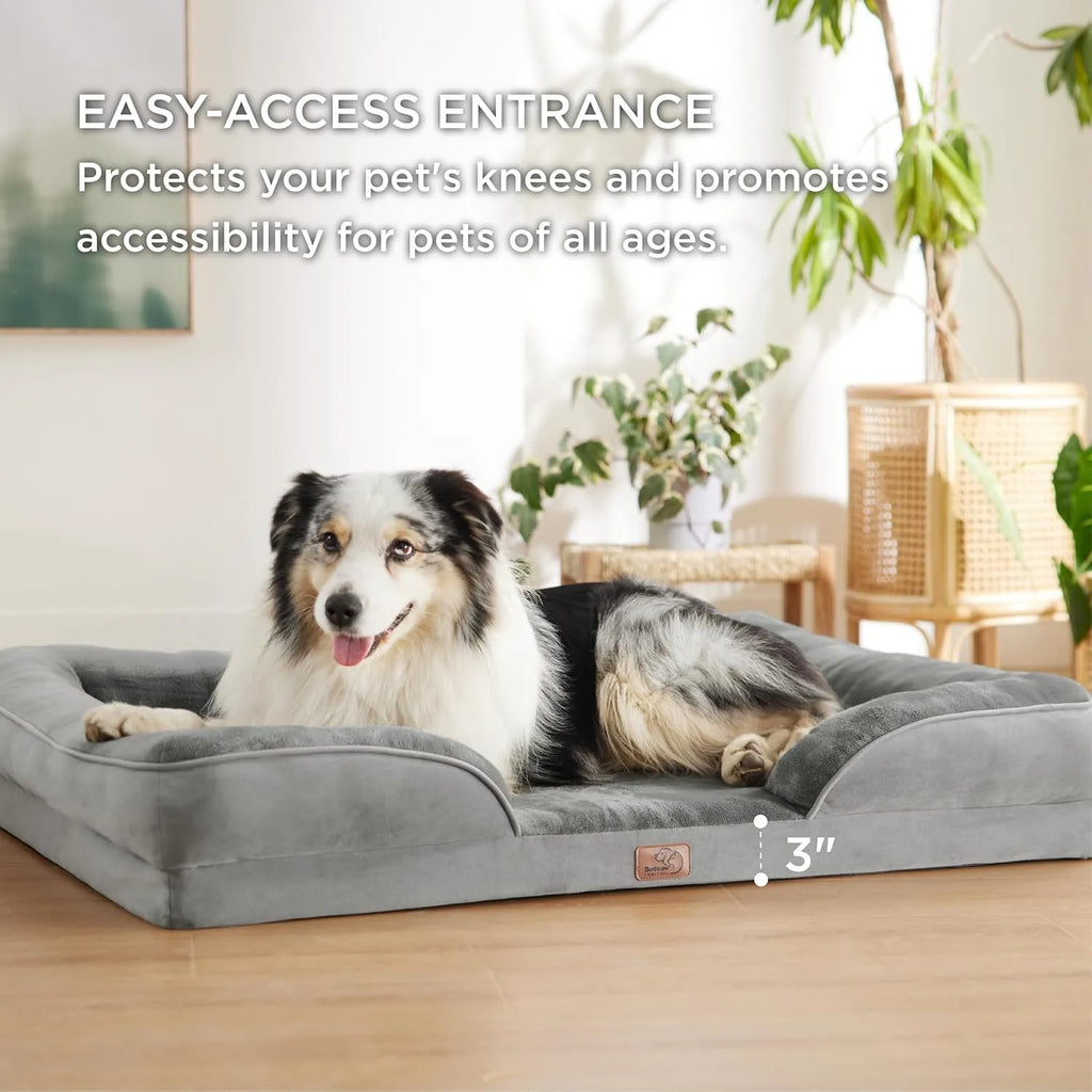 Bedsure Cama Ortopédica Extragrande Perros 107x 81x 17 Cms